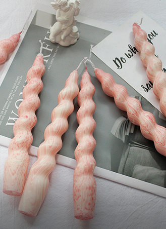 Velas con forma artesanal