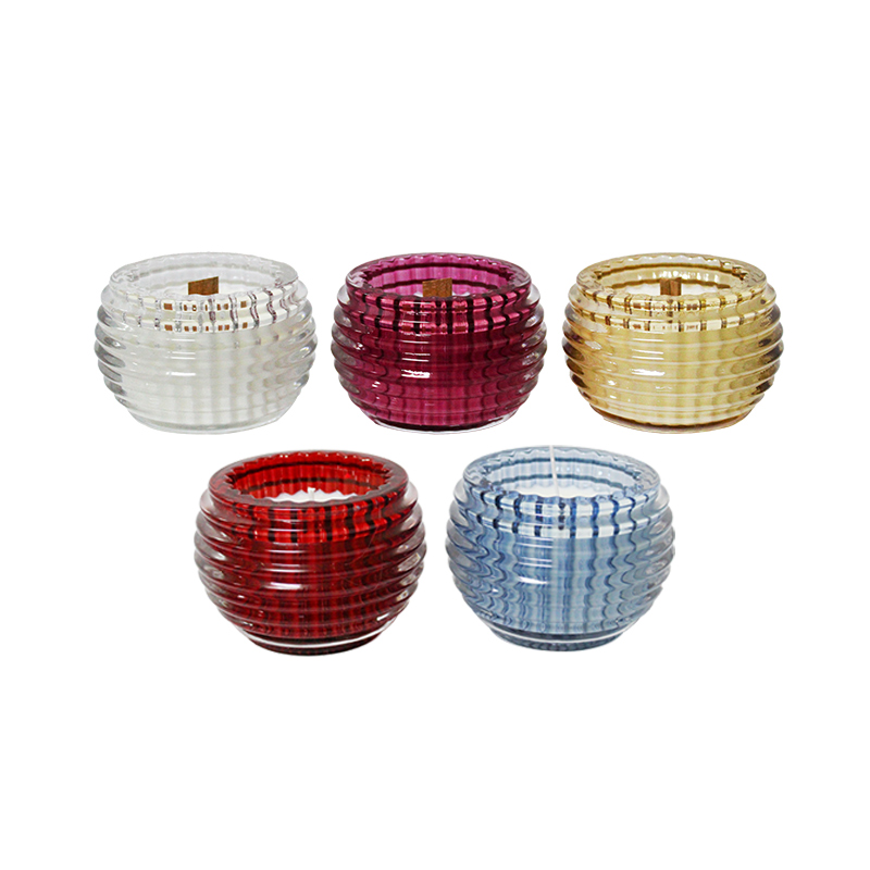 Velas de copa de aromaterapia de cristal brillante